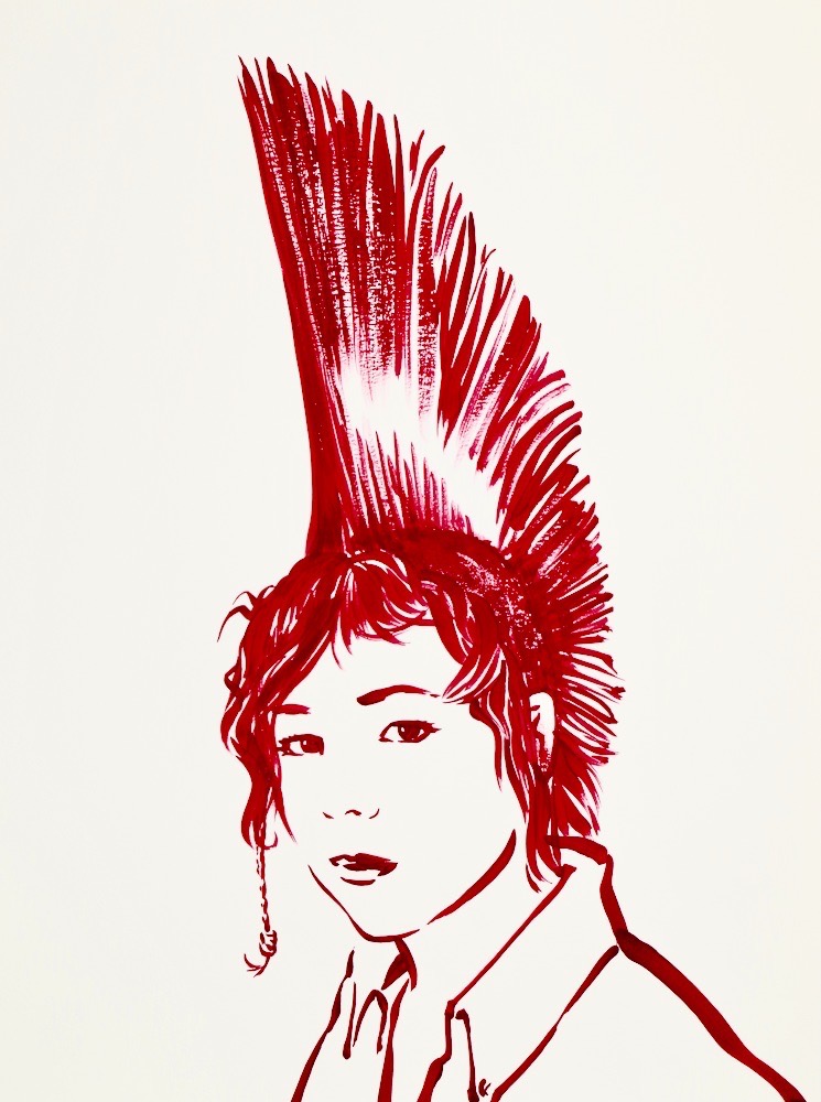 Monika 1 24x18 gouache on watercolor paper 2020
