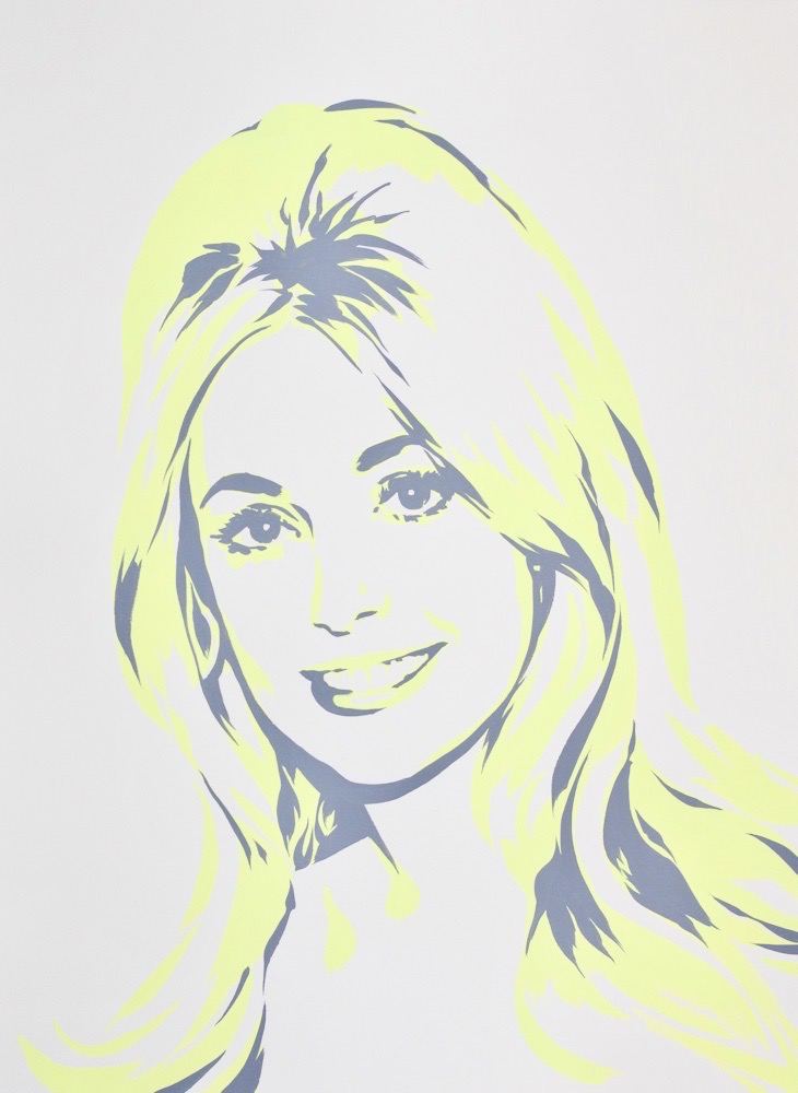 Sharon Tate 30x22 gouache on watercolor paper 2020