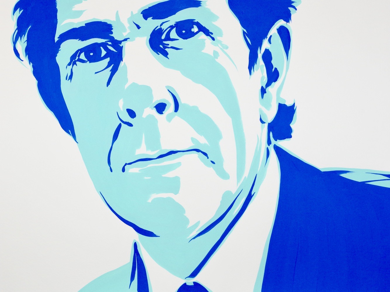 John Cage 18x24 gouache on watercolor paper 2020