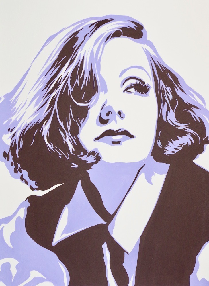 Greta Garbo 30x22 gouache on watercolor paper 2020