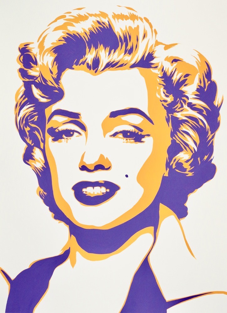 Marilyn Monroe 30x22 gouache on watercolor paper 2020