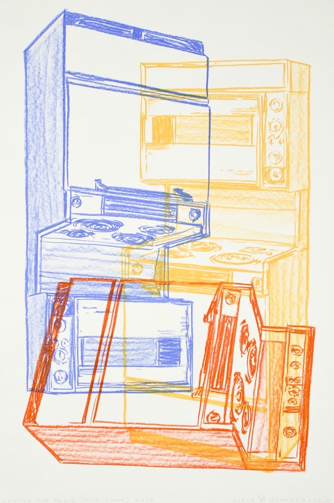 Study for Trio 2 2015 36x24 pastel on rag paper