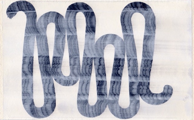 Untitled 1996 6x9 mixed media on paper
