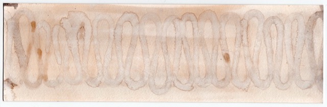 Untitled 1996 3.25x10.5 mixed media on paper
