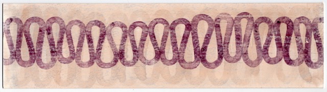 Untitled 1996 3x11.25 mixed media on paper
