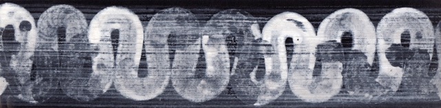 Untitled 1996 3x19 mixed media on paper
