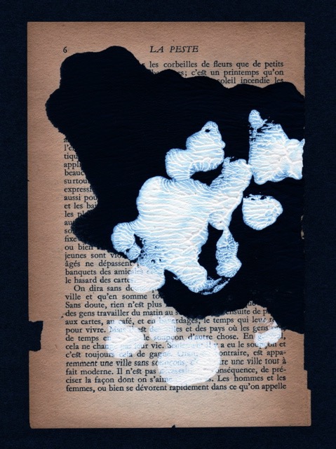 La Peste 2002 6.5x4.5 acrylic on paper