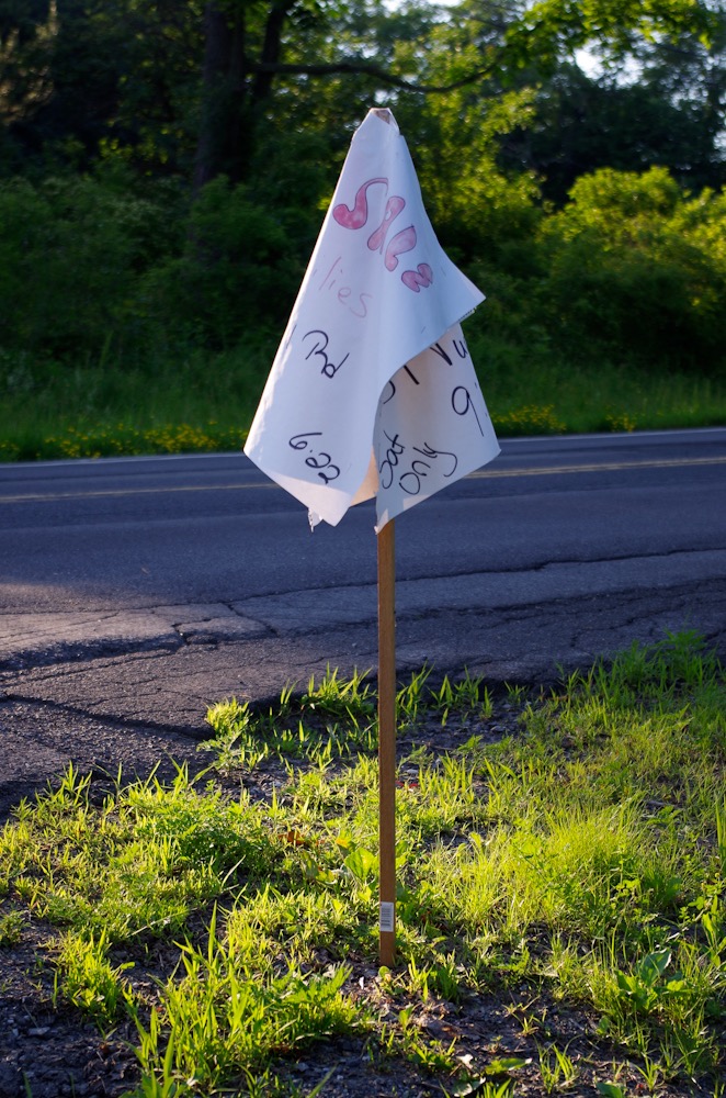 Ghost epehemeral site specific found construction 2019
