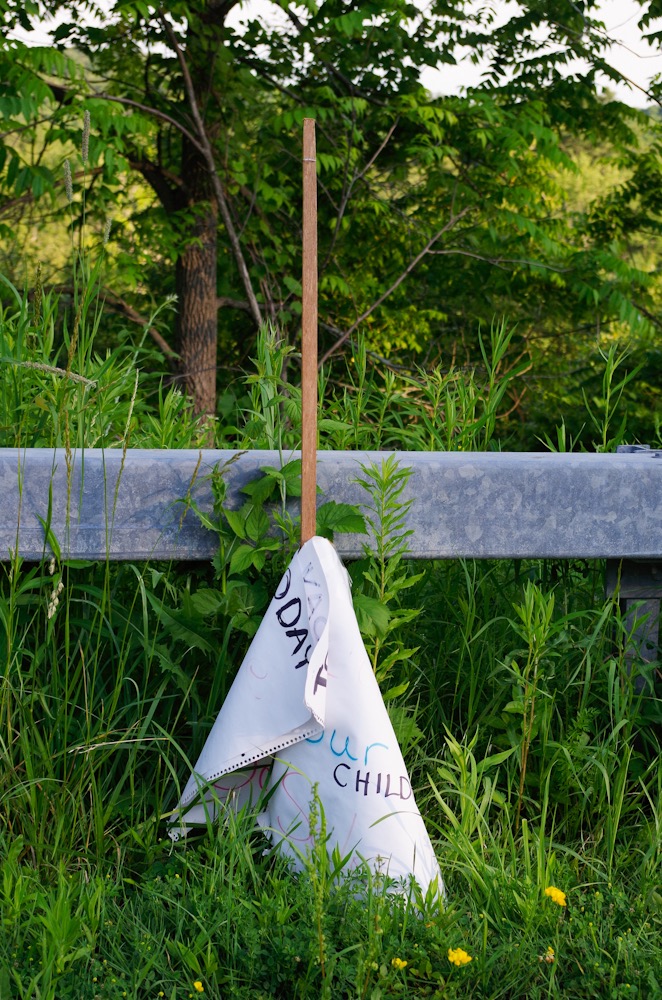 Dead Ghost epehemeral site specific found construction 2019

