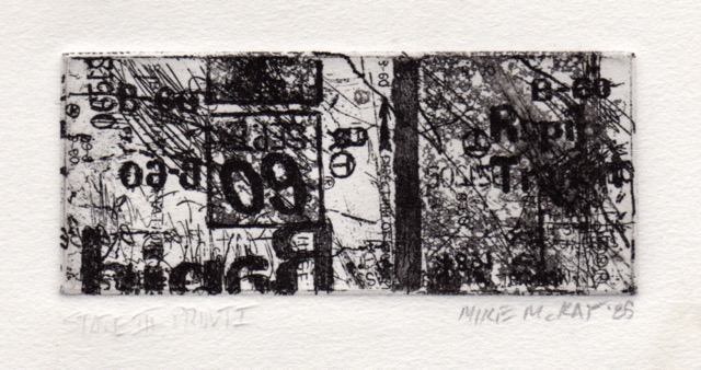 Rapid Transit (state 2) 1985 2x5 etching