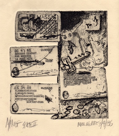 Identity Key 1986 8x7 etching
