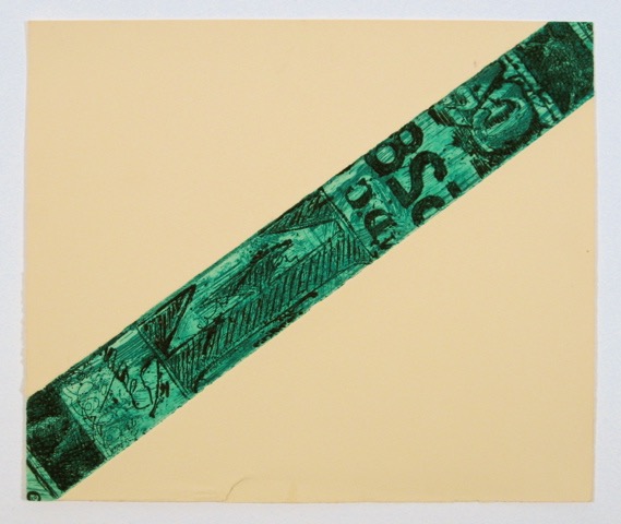 Green diagonal (E) 1987 10x12 etching