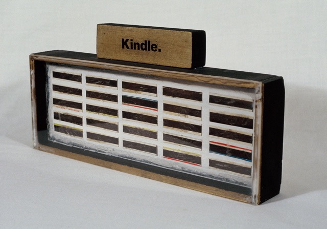 Kindle 1988 9.5x5x1.5 mixed media construction destroyed