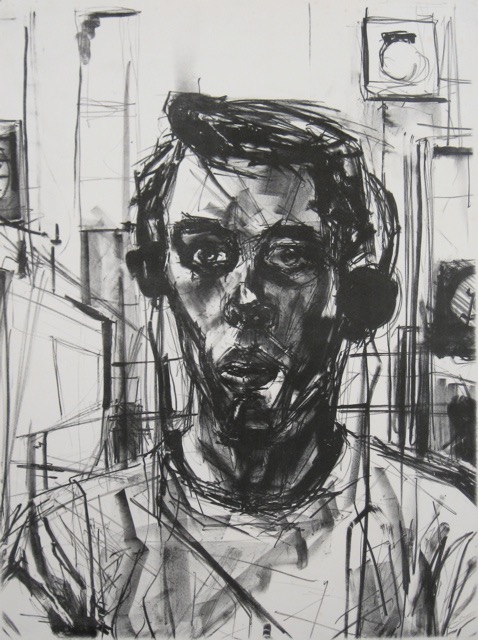 Self Portrait 1988 30x22 lithograph
