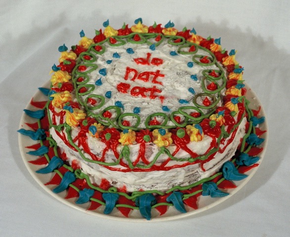 do not eat. 1990 3x8 cake abandoned/destroyed (possibly eaten)