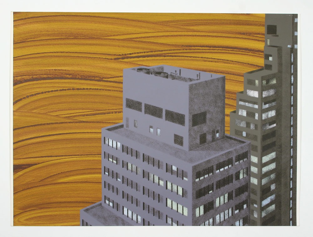 Untitled (NYC) 2 2009 22x29 acrylic on paper