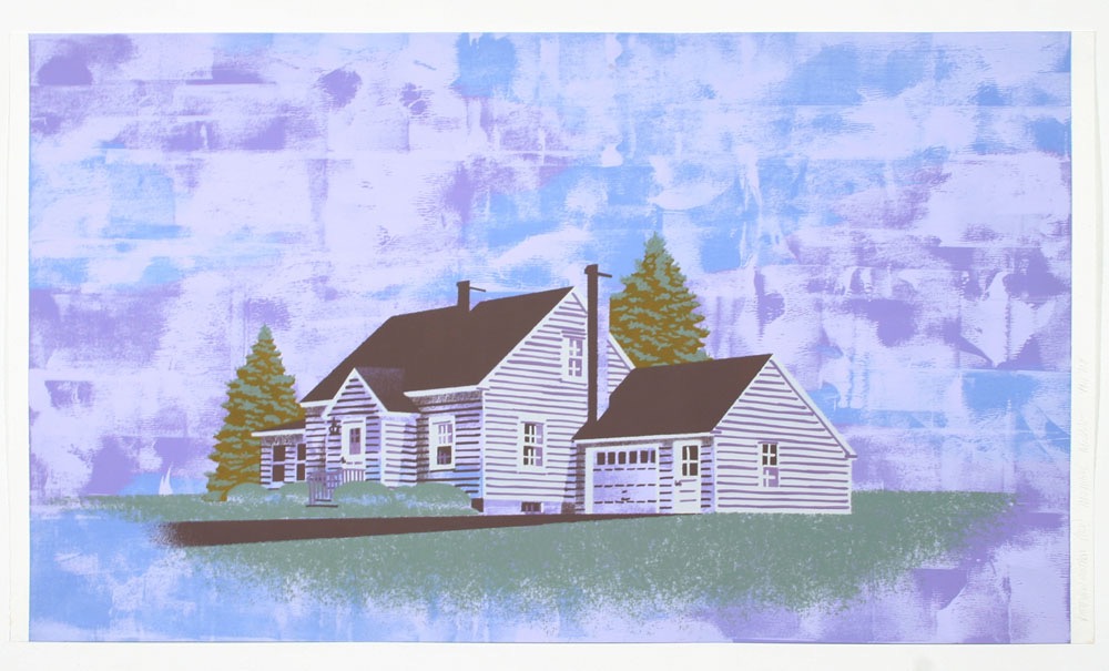 Pittsfield Cottage (study) 2011 17x29 acrylic on paper
