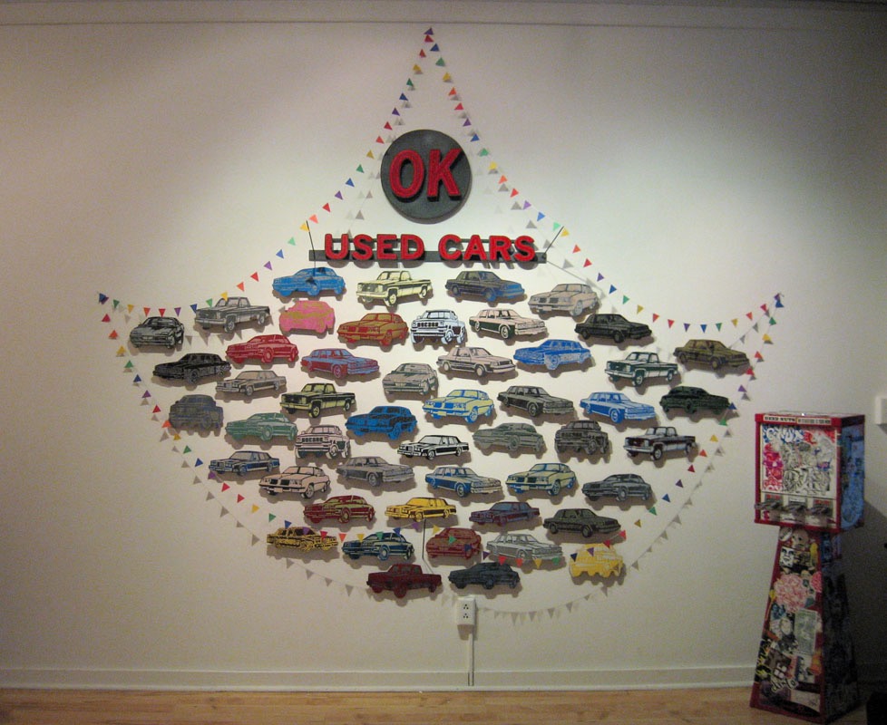 OK Used Cars 2011 (dimensions variable) mixed media cardboard construction