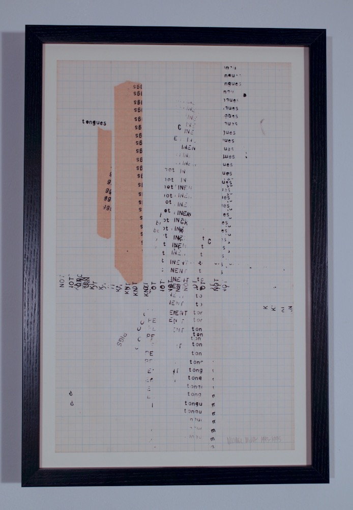 Nervemeter: Working Notes 3 1993-1995 14x8.5 ink on paper