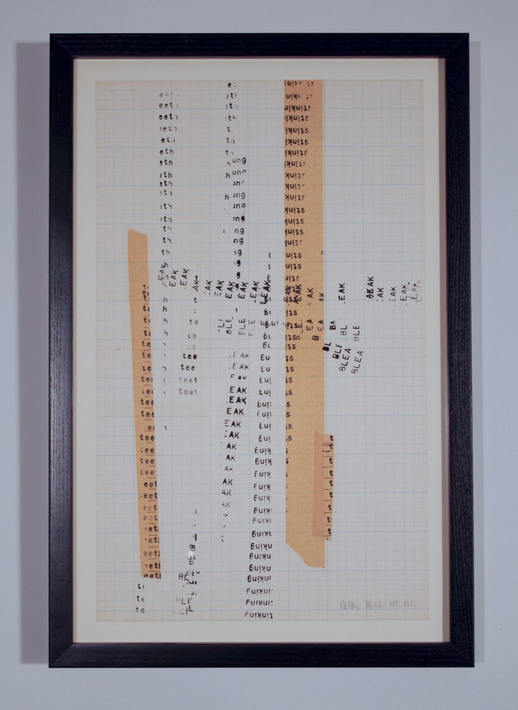 Nervemeter: Working Notes 4 1993-1995 14x8.5 ink on paper