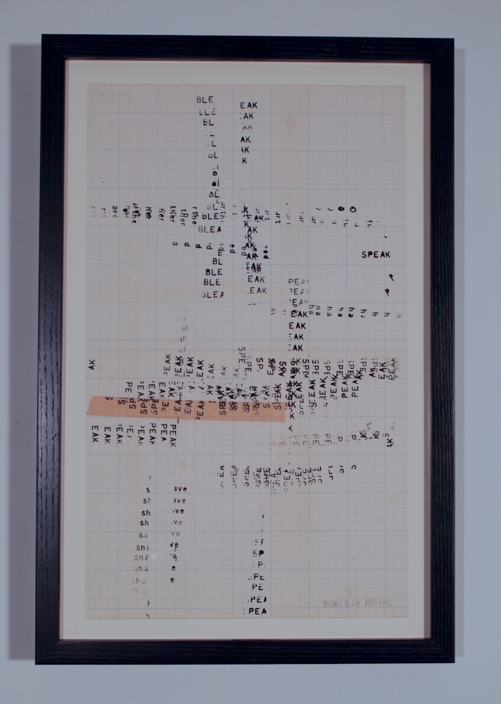 Nervemeter: Working Notes 5 1993-1995 14x8.5 ink on paper