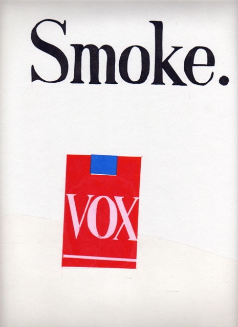 Smoke. 18x12 screenprint 1986