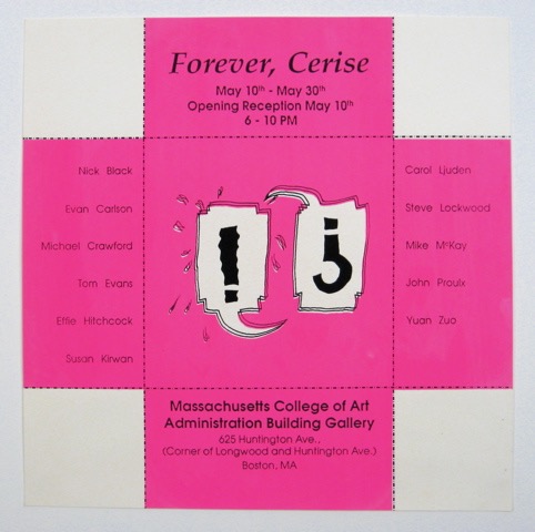 Forever Cerise 24x24 screenprint 1988