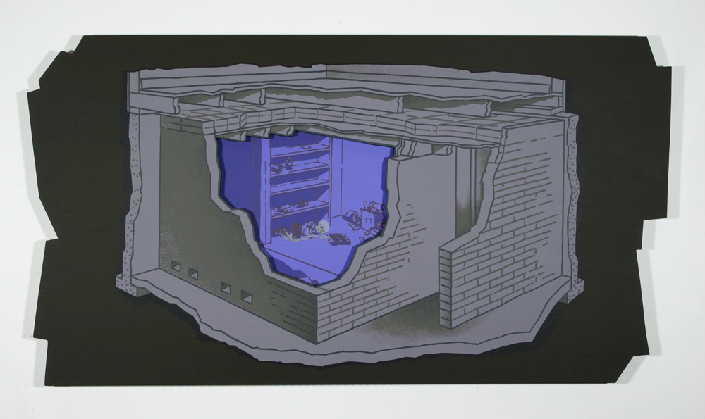 Bunker (Revisited) 2007 24x44 acrylic on board