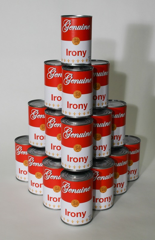Genuine Irony installation view assisted readymade